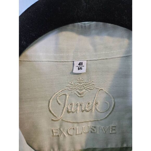 Janek Exclusive light green button down shirt. Size 41/16. - Picture 3 of 4
